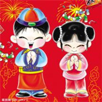 可爱过年头像卡通图片