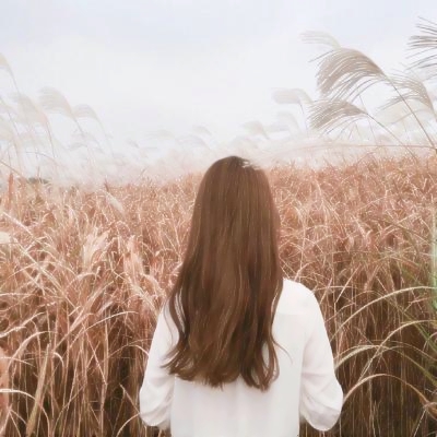 唯美清新女生背影头像图片
