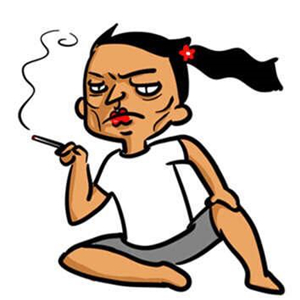 丑女夸张搞怪卡通头像