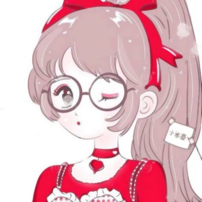 动漫头像超仙气女生红色系图片