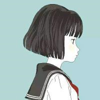 头像简约手绘少女图片