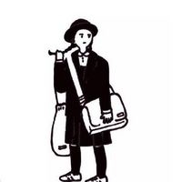 头像简约手绘少女图片