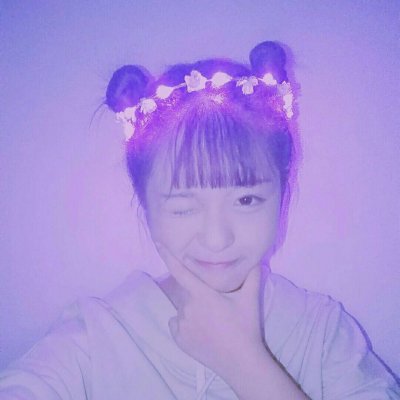 真人女生头像唯美梦幻紫色系