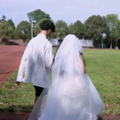 情侣头像婚纱照一对两张浪漫图片