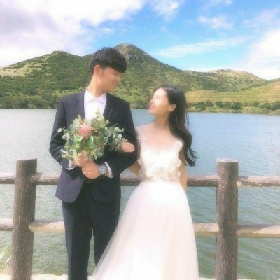 情侣头像婚纱照一对两张浪漫图片