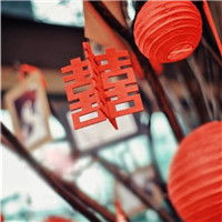红色喜庆吉祥红灯笼头像图片