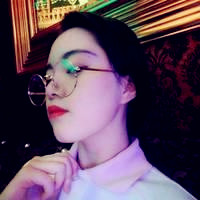 女生头像带眼镜框可爱图片