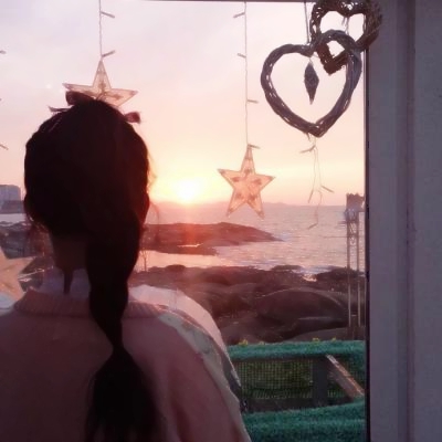 唯美清新女生背影头像图片