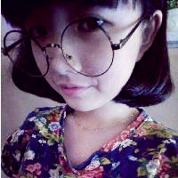 女生头像带眼镜框可爱图片