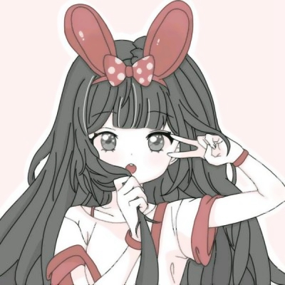 动漫头像超仙气女生红色系图片