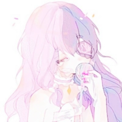 可爱粉红少女心动漫头像图片