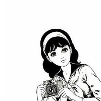 头像简约手绘少女图片