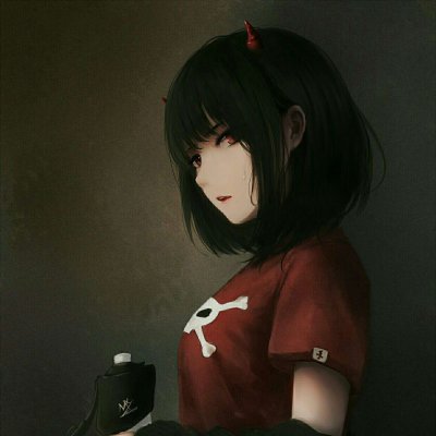 冷酷病娇黑化少女头像图片