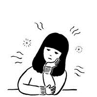 头像简约手绘少女图片