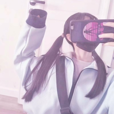 可爱女生头像手机控挡脸图片