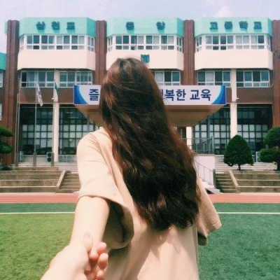 唯美清新女生背影头像图片