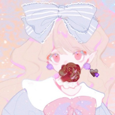 可爱粉红少女心动漫头像图片