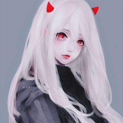 冷酷病娇黑化少女头像图片
