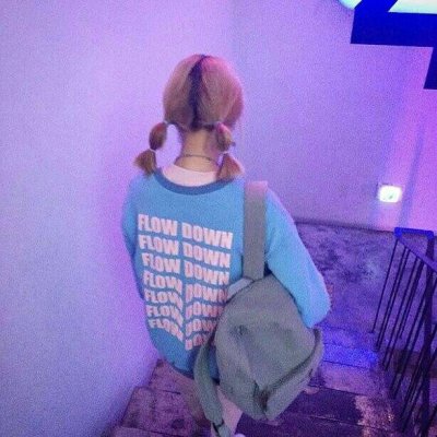 真人女生头像唯美梦幻紫色系