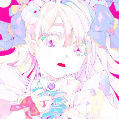 可爱粉红少女心动漫头像图片