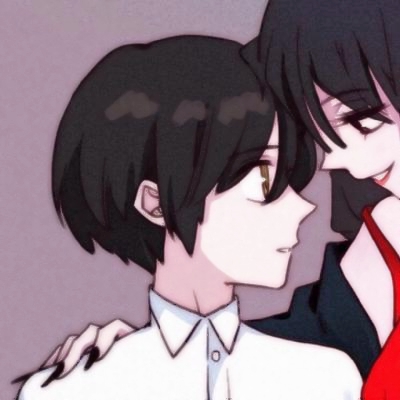 情侣头像二次元一对高清唯美手绘图片