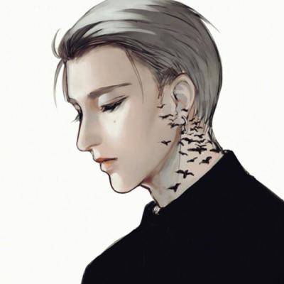 男生头像伤心绝望动漫