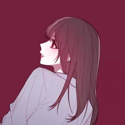 情头一男一女分开两张卡通二次元高清图片