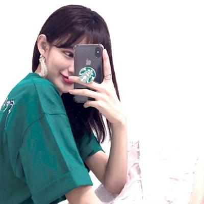 女生头像可爱手机挡脸仙气图片