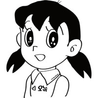 哆啦A梦大雄与静香情侣头像图片