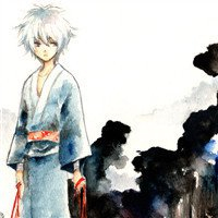 qq头像男生动漫白发图片
