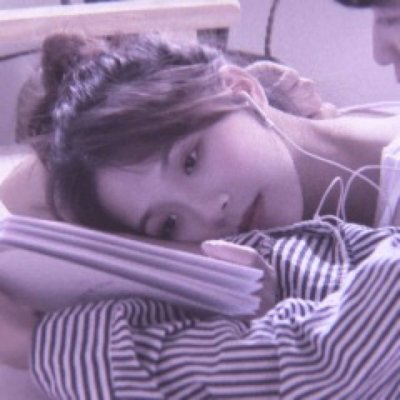 甜美少女风情侣头像图片