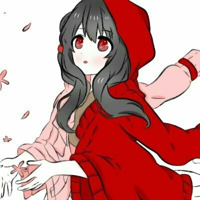 可爱女生黑化头像动漫手绘图片