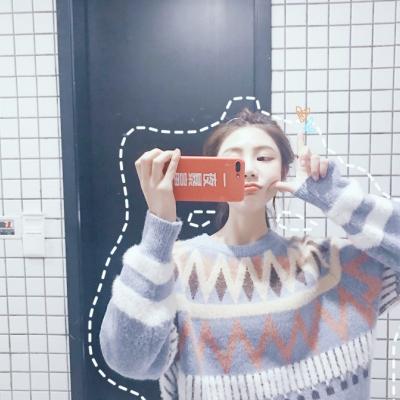 女生头像可爱手机挡脸仙气图片