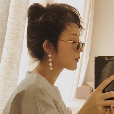 女生头像可爱手机挡脸仙气图片