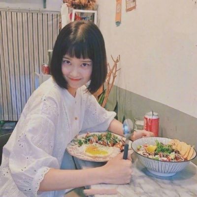 萌女生头像小清新可爱真人图片