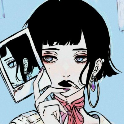 动漫头像女生颓废