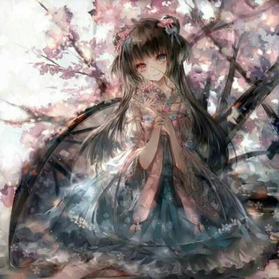 qq头像动漫女伤感高清图片