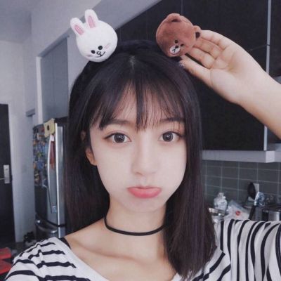 萌女生头像小清新可爱真人图片