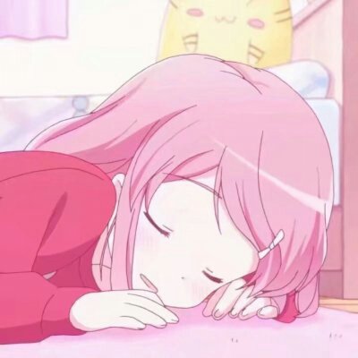 二次元可爱粉色系女生头像图片
