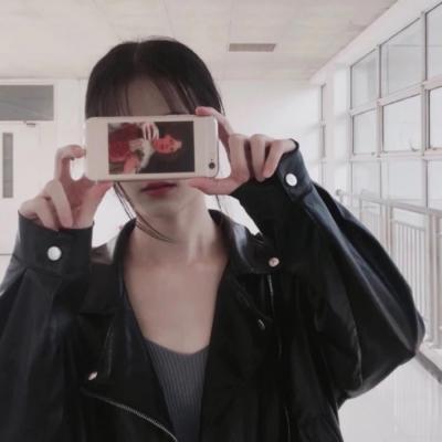 女生头像可爱手机挡脸仙气图片