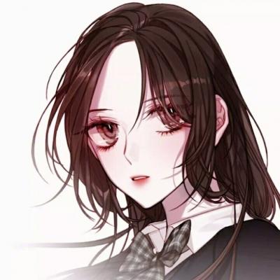 情头一男一女分开两张卡通二次元高清图片