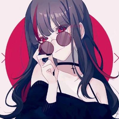 情头一男一女分开两张卡通二次元高清图片