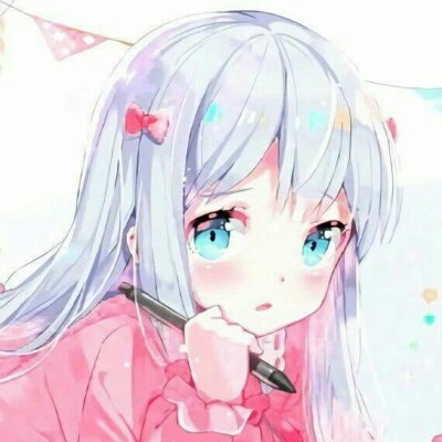 二次元可爱粉色系女生头像图片
