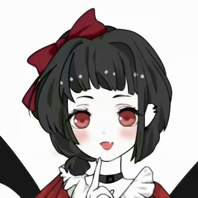可爱女生黑化头像动漫手绘图片