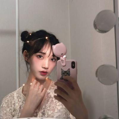 女生头像可爱手机挡脸仙气图片