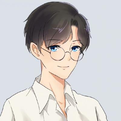 情头一男一女分开两张卡通二次元高清图片
