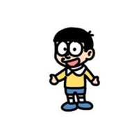 哆啦A梦大雄与静香情侣头像图片