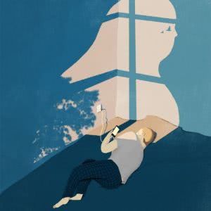 安静孤独寂寞刷手机头像图片