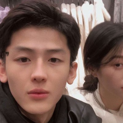 甜美少女风情侣头像图片