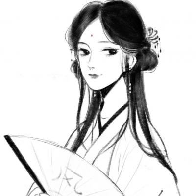 情侣漫画古风头像一左一右高清好看图片